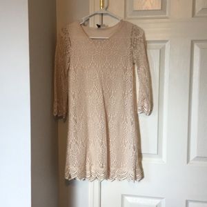 Lace off-white dress